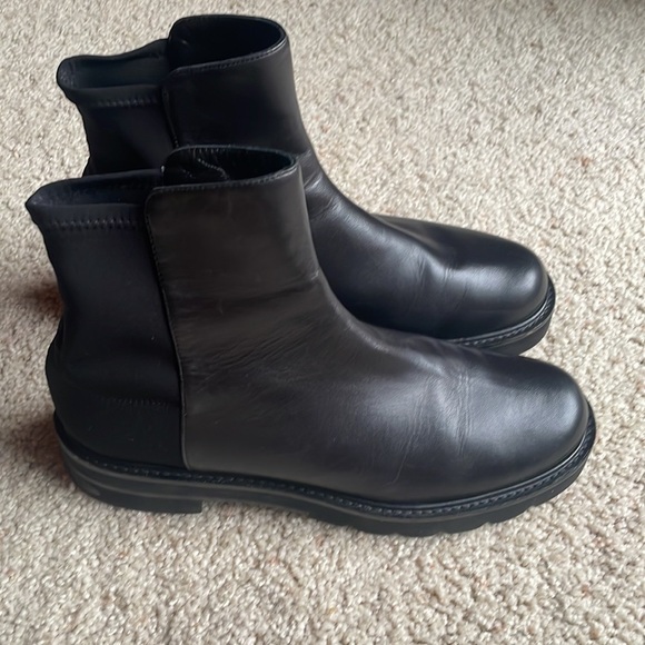 Stuart Weitzman 5050 Leather Lift Bootie Boot Size 10 Narrow AA - Picture 5 of 11
